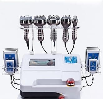 Body Shaping Machine,6 In 1 Ultrasonic Cavitation RF Vacuum Massage Beauty Machine, Firming and Wrinkle Removal, for Face Waist Thigh and Buttock