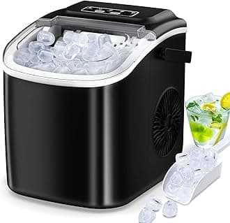 Countertop Ice Maker, Portable Ice Maker Machine with Carry Handle