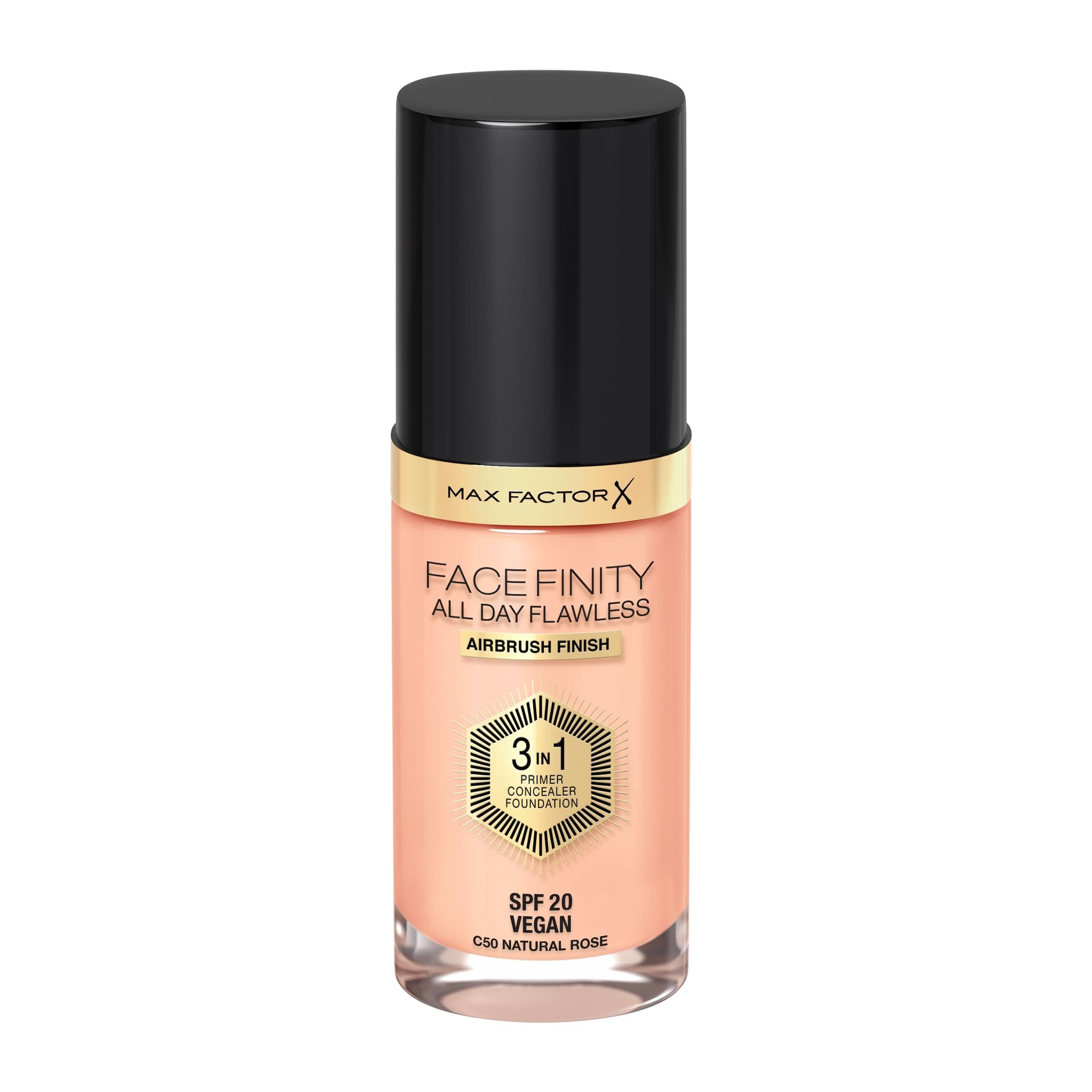 Facefinity All Day Flawless 3 In 1 Foundation SPF 20, No. 50 Natural