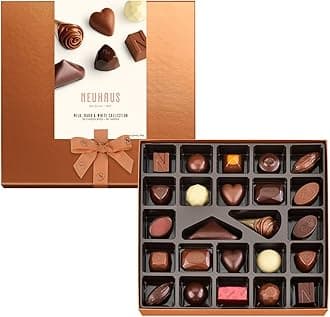 Belgian Chocolate Classic Discovery Collection – 24 Timeless Neuhaus Pieces Assorted Milk, White & Dark Chocolate Pralines – Gourmet Chocolate Gift