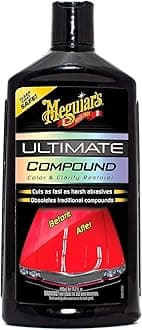– Meguiar's Ultimate Compound Colour & Clarity Restorer 450ml for Hand or Machine Polisher Application - G17216EU (Packaging may vary)