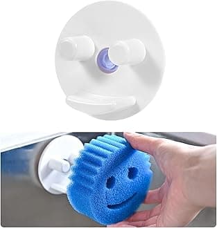 Scrub Sponge Holder for Kitchen Sink - Suction Cup Sponges Holder - Sink Sponge Caddy Organizer Daddy Holder (1 Pack)