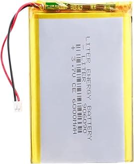 Liter energybattery 3.7V Lipo Battery 6000mAh Rechargeable Lithium ion Polymer Battery 906090 with JST Connector