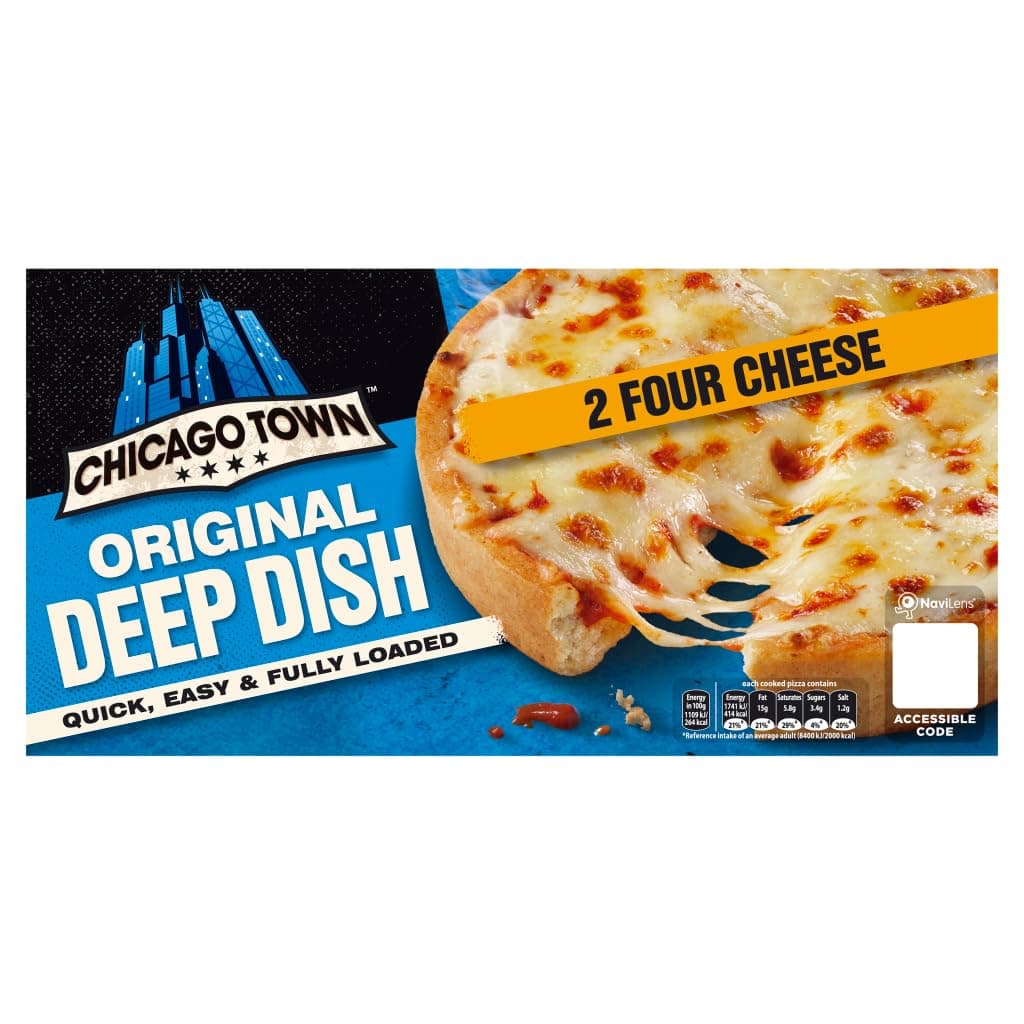 Fully Loaded Deep Dish 2 Four Cheese Pizzas, 2 x 148g (Frozen)