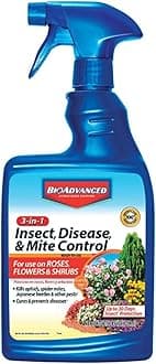 BioAdvanced 3-in-1 Insect, Disease, and Mite Control Spray - Insecticide, Fungicide & Miticide - Ready-to-Use - Prevents Pests and Diseases - Up to 30 Days Protection - 24 fl oz Bottle