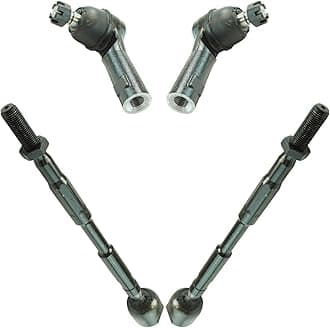 TRQ Front Inner and Outer Tie Rod Set 4 Piece Compatible with 2006-2014 Honda Ridgeline