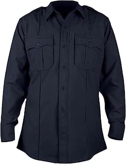 100% Polyester Long Sleeve Zippered Uniform Shirt