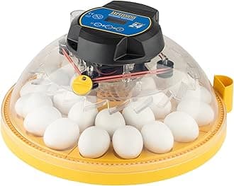 Maxi 24 Advance Egg Incubator with Automatic Egg Turning and Temperature Control for Hatching 24 Chicken, Duck, or Other Eggs,- Optimal Flexibility with Mix & Match Sizes