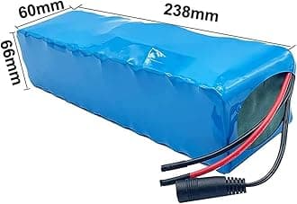 48V 20Ah 13S3P E-Bike Lithium Ion Battery Pack Built-in BMS Protection Ideal for 200-1000W Electric Bicycle Motor (XT30 Plug)