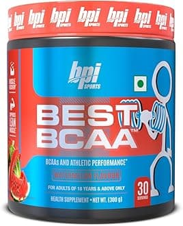 BPI Sports Best BCAA Powder - Muscle Recovery Support - Branched Chain Amino Acids | Building Blocks of Protein and Muscle - Post Workout Recovery – Hydration - Watermelon Ice, 30 Servings