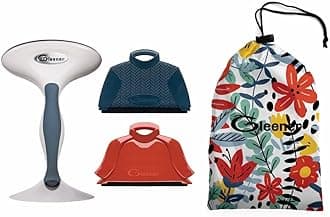 GleenerBattery-Free Fabric Shaver & Lint Brush + Sweater Saver Gift Bundle | Adjustable Depiller for Clothing & Furniture (Bright Blossom)