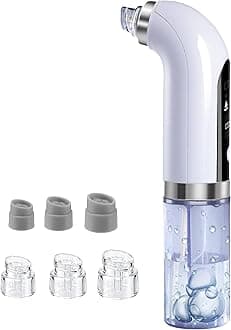 - NexLev Blackhead & Whitehead Remover Tool | Rechargeable |1Hr Use| Acne & Pimple Pore Cleaner | 6 Heads | Electric Derma Suction Machine | Hydra Facial Cleanser Device for Face |For Men & Women |BR-01