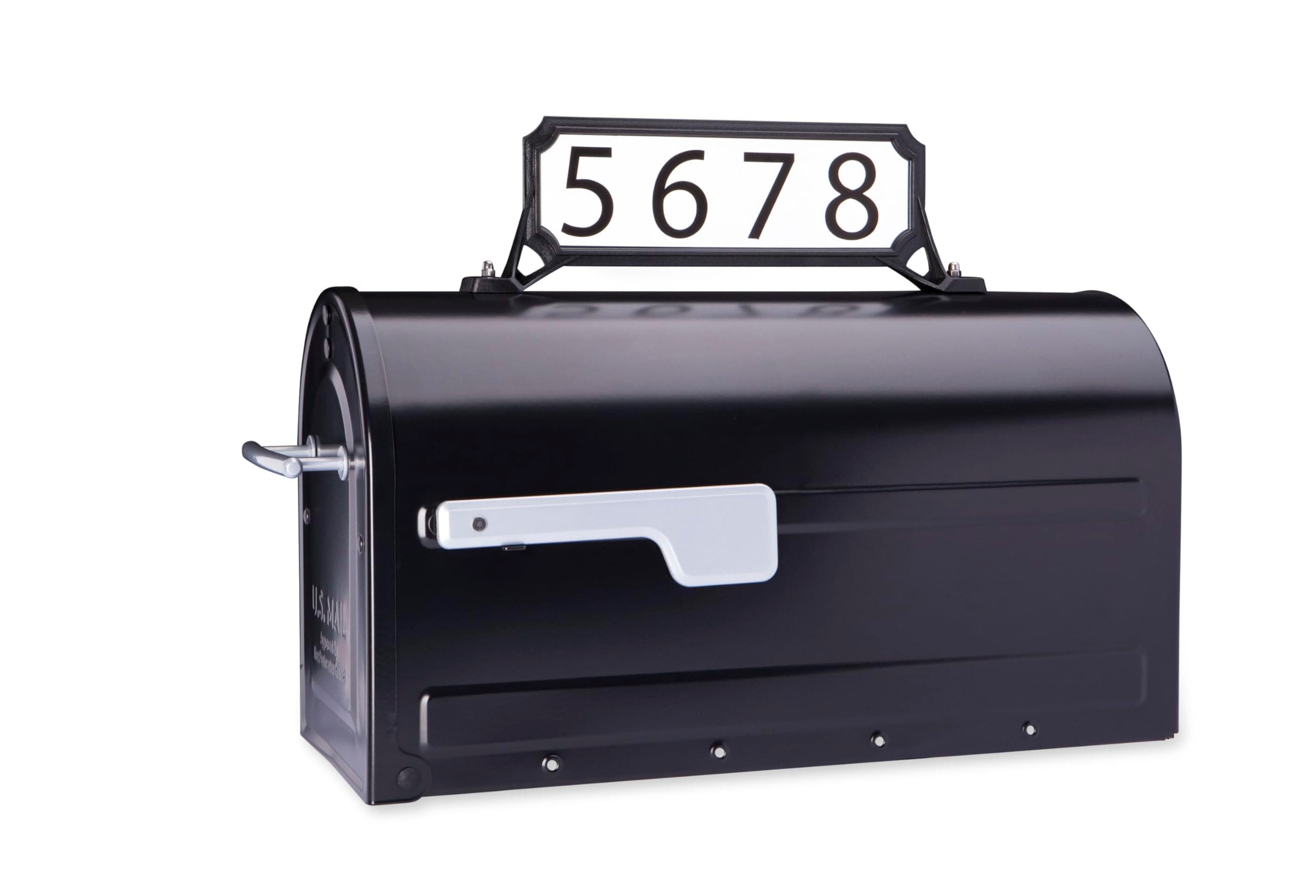 Architectural Mailboxes 3460B Manhattan Address Plaque, Small, Black
