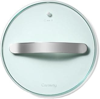 Caraway 8" Glass Lid for Pots and Pans - Made With Tempered Glass - Sized to Fit Caraway Ceramic-Coated & Stainless Steel Cookware