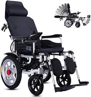 Portable Power Wheelchair Aerospace Aluminum Crafted Design Foldable Lightweight Dual Battery Dual Motor Airplane Ready Folding Electric Wheelchair Excellent