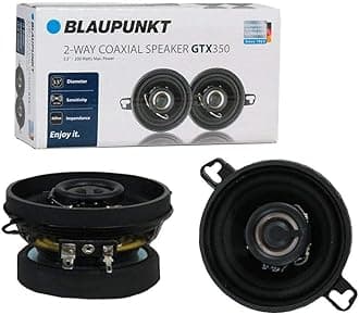 BLAUPUNKT GTX350 3.5-Inch 200W 2-Way Coaxial Car Audio Speaker, Set of 2