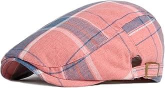 Newsboy Hats Adjustable Ivy Flat Cap Gatsby Cabbie Driving Beret for Men Women