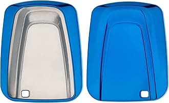 Kwmobile Car Key Cover for BMW - Soft TPU Silicone Protective Key Fob Cover for BMW 4 Button Car Key Smart Key - Blue High Gloss