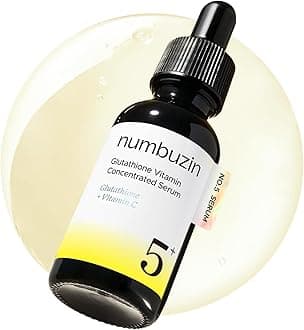 No.5 Serum | Glutathione Vitamin Concentrated Serum | Glutathione, Vitamin C, Tranexamic Acid | Hyperpigmentation, Acne Scars | Suitable for Sensitive Skin, Korean Skincare | 1.01 fl. oz.