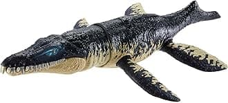 Jurassic World Dominion Dinosaur Figure Kronosaurus Wild Roar with Sound & Attack Action, Medium Size Posable, Toy Gift with Connected Digital Play, HLP18