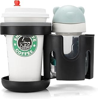 Accmor Separable Stroller Cup Holder, Universal Cup Holder, 360° Rotatable Drinks Holder for Stroller, Bike, Wheelchair, Walker, Stroller Accessories for Uppababy, Nuna, Doona Strollers