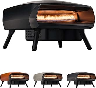 – Witt ETNA Fermo Award Winning Pizza Oven - Traditional Pizza Baking - Rapid 500°C Heating, 40.5cm Capacity, 60-Second Cooking, Even Heat Distribution - Black