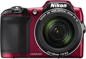 COOLPIX L840 Digital Camera with 38x Optical Zoom and Built-in Wi-Fi (Red)
