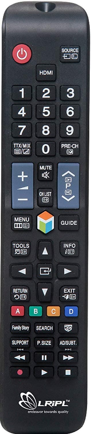 LRIPL TV Remote Control Compatible for Samsung 3D Smart Led LCD HD UHD Tv