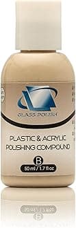Glass Polish 14017 Plastic & Acrylic Polishing Compound for Professional High-Gloss Micro Finishes - 50ml