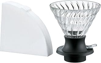 HARIO (ハリオ) Immersion Type Dripper Switch 360 - Easy Extraction by Pressing, Yields 360ml, Heat Resistant Glass, Black, Made in Japan, Ideal for Gifts, SSD-360-B