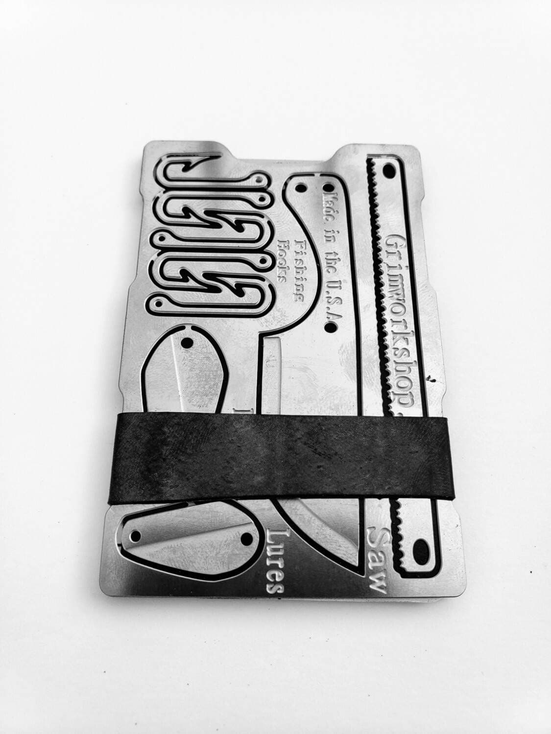 Grim WorkshopGrim Survival Multi Tool Wallet - EDC & Minimalist Survival Wallet with Tools