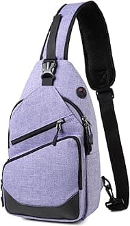 VASCHY Sling Bag for Men Women, One Strap Over the Shoulder Cross Body Backpack Chest Bag for Hiking/Travel/Outdoor