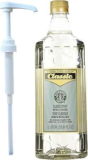 Starbucks Company, Starbucks Authentic Flavoring Syrup for Coffee and Tea with White Pump (Classic)