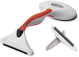 GLEENER Fabric Shaver & Lint Remover |Battery-Free 4-in-1 Depiller with 3 Fabric-Safe Edges for Clothes & Upholstery (Burnt Orange)