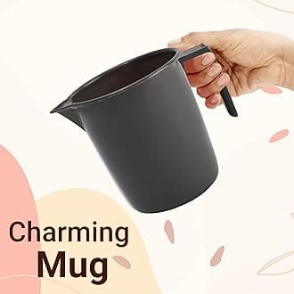 Kuber Industries Set of 4 Bathroom Combo Set | Tub-Bucket-Mug & Stool Combo Set for Bathroom | Bathing Set | Bathware Set | Modern Bathroom Accessories Set | Gray