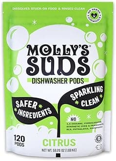 Dishwasher Pods | Clean Dishwasher Detergent, Cuts Grease & Rinses Clean (Residue-Free) for Sparkling Dishes | 120 Auto-Release Tabs (Citrus)