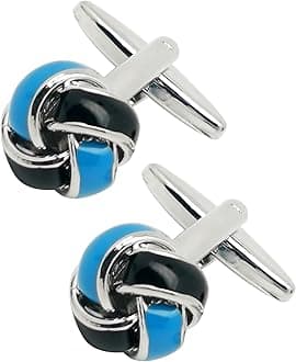 Knot Cufflinks in Gift Box Cuff Links for Men Lady Daily Wear Business Wedding Party Tuxedo Shirt Birthday Gift