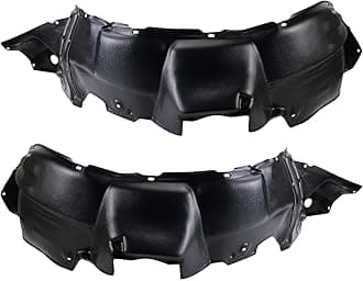 TRQ Front Inner Fender Liner Set Compatible with 2004-2007 Toyota Highlander TO1250113 TO1251113