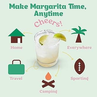 Craftmix Margarita Variety Pack Cocktail & Mocktail Drink Mixer, Skinny Mixes - Water Flavoring Packets - Made With Real Fruit - Vegan, Low-Carb, Low-Sugar, Non-GMO, Dairy Free, Gluten Free, 24 Pack