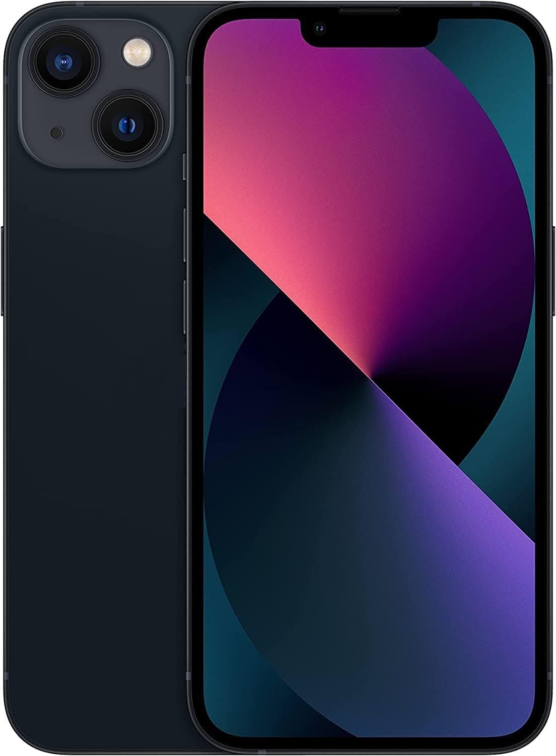 Original Back Glass Replacement for iPhone 13 All Carriers with Pre-Installed Adhesive and Repair 13 Tool (Black)