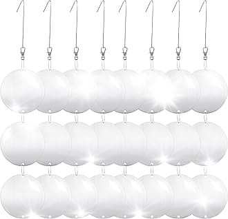 Reflective Bird Scare Discs Set, 24PCS Large Double-Sided Bird Deterrents for Outside, Bird Reflectors to Keep Birds, Woodpeckers, Pigeons Away from House, Outdoor Garden, Patio and Yard