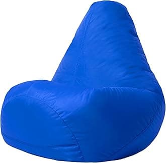 Bean Bag Bazaar High Back Recliner Bean Bag Chair, Blue, Indoor Outdoor Beanbag, Water Resistant Fabric, Large Beanbag with Filling Included, Gaming Chair, Outdoor Seating, Garden Furniture