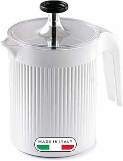 Snips | Cremix - Cappuccino Milk Frother - Cappuccinatore | Color White - White | 0.50 LT |10 x 14.5 x 15.2 cm | Made in Italy | 0% BPA and Phthalate Free