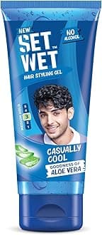 Styling Hair Gel for Men - Casually Cool, 100gm | Medium Hold, High Shine | For Medium to Long Hair |No Alcohol, No Sulphate