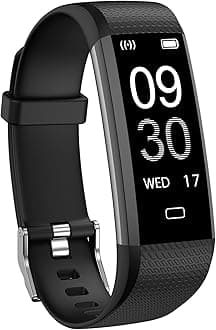 Stiive Fitness Tracker with Heart Rate Sleep Monitor, Daily IP68 Waterproof Activity Tracker with Pedometer Watch, Health Tracker Calories & Step Counter, Fitness Watch for Women Men