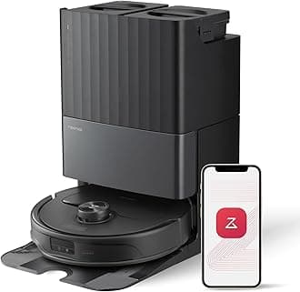 roborock Qrevo Master Robot Vacuum and Mop Combo, 10,000Pa Suction, FlexiArm Design Side Brush & Mop, Auto Mop Washing & Drying, Self-Emptying&Refilling, Dock Self-Cleaning, Obstacle Avoidance, Black