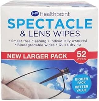 SPECTACLE & LENS WIPES, Eye Glass Cleaner