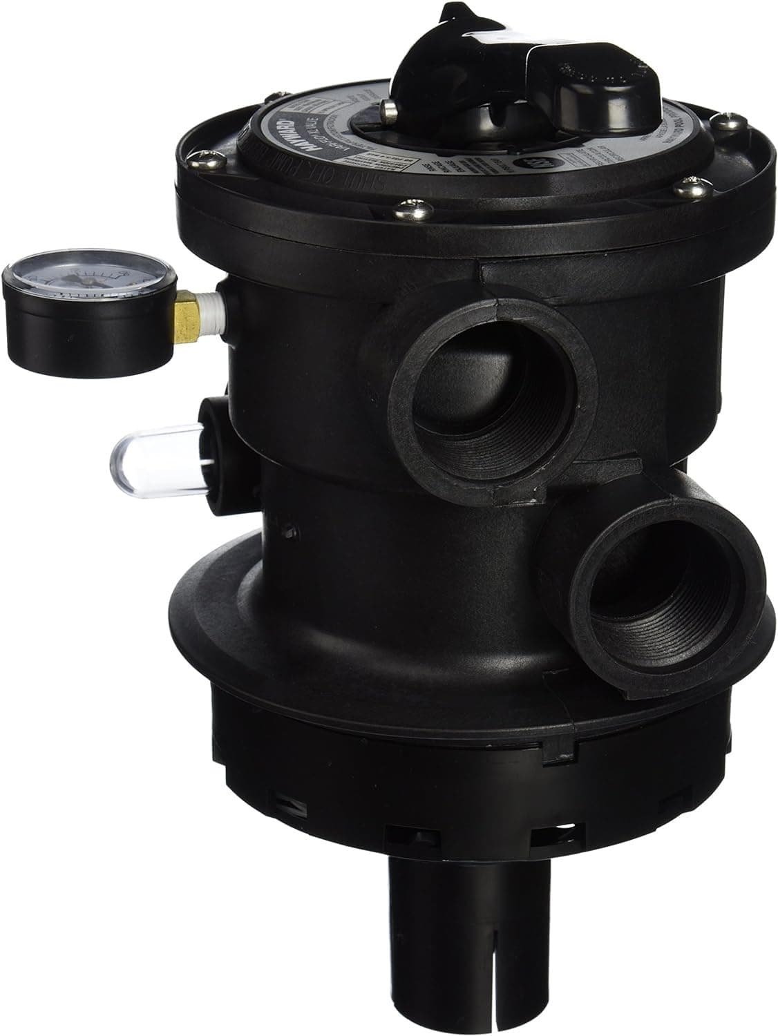 Hayward SP0714T VariFlo Top-Mount Multiport Valve, Black, 1-1/2-Inch-FIP