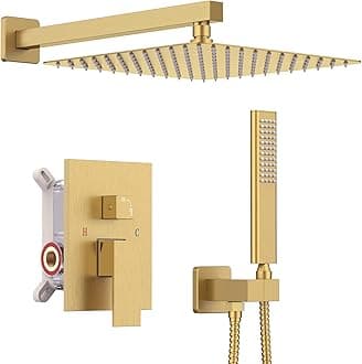 10 Inch Champagne Bronze Dual Function Shower System