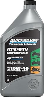 10W-40 Synthetic Blend ATV, UTV, Motorcycle Oil, 1 Quart